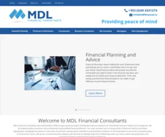 MDlfinancial.ie(MDL Financial Consultants Ltd) Screenshot