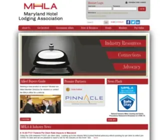 Mdlodging.org(Maryland Hotel Lodging Association) Screenshot