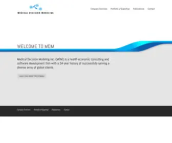 MDM-INC.com(Medical Decision Modeling) Screenshot