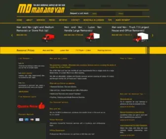 Mdmanandvan.com(House & commercial removals moving man and van company) Screenshot