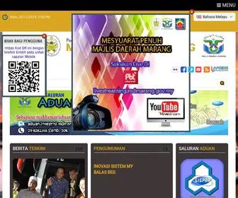 Mdmarang.gov.my(Portal Rasmi Majlis Daerah Marang (MDM)) Screenshot