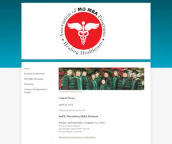 MDmbaprograms.org(Association of MD MBA Programs) Screenshot