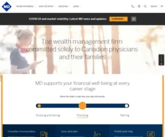 MDM.ca(MD Physician Services) Screenshot