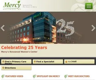 Mdmercy.com(Mercy Medical Center) Screenshot