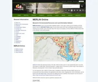 Mdmerlin.net(GIS) Screenshot