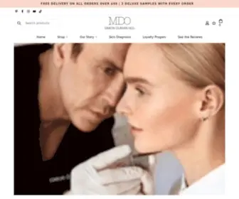 Mdo-Skin.com(MDO Customized Cosmetic Dermatology) Screenshot