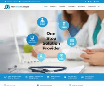 Mdofficemanager.com(Medical Transcription Services) Screenshot