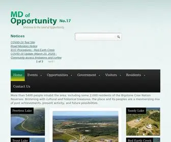 Mdopportunity.ab.ca(Land of Opportunity) Screenshot