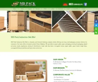 Mdpack.my(Box Packaging Products Perak) Screenshot