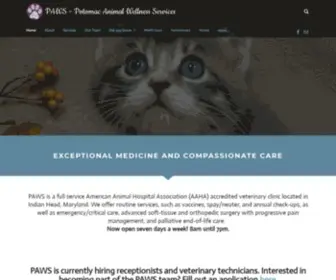 Mdpawsvet.com(Potomac Animal Wellness Services) Screenshot