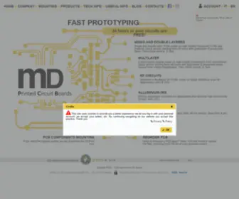 MDPCB.com(MD Srl) Screenshot