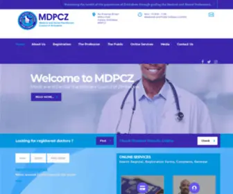 MDPCZ.co.zw(Medical and Dental Practitioners Council of Zimbabwe) Screenshot