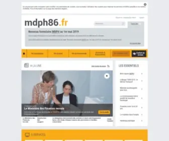 MDPH86.fr(Accueil) Screenshot