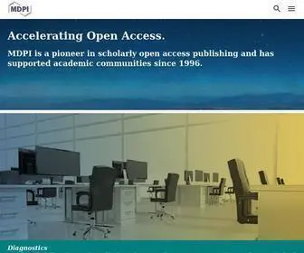 Mdpi.com(Publisher of Open Access Journals) Screenshot