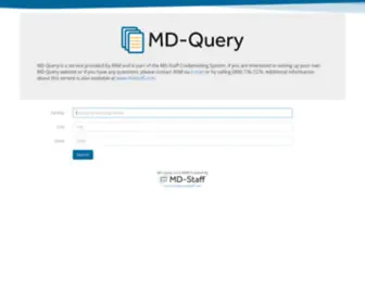 Mdquery.com(MD-Query) Screenshot