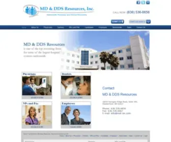 MDR-INC.com(Physician & Dental Recruiter) Screenshot