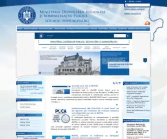 Mdrap.ro(Ministerul Dezvoltarii Regionale si Administratiei Publice) Screenshot