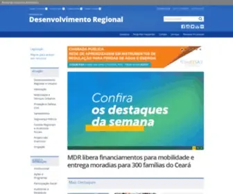 MDR.gov.br(Ministério do Desenvolvimento Regional) Screenshot
