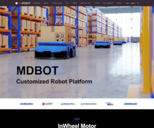 Mdrobot.co.kr(엠디로봇) Screenshot