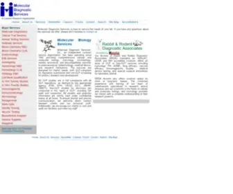 MDS-Usa.com(Molecular Diagnostic Services) Screenshot