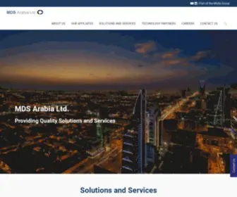 Mdsa.com(MDS Arabia Ltd Vision and Mission) Screenshot