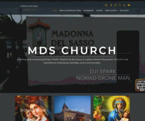 MDSchurch.org(Madonna del Sasso Catholic Church) Screenshot