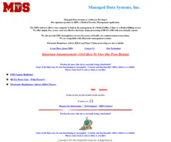 Mdsenet.com(Managed Data Systems) Screenshot