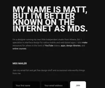 MDS.is(Matt D. Smith) Screenshot