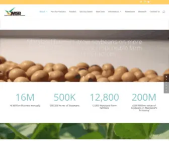 Mdsoy.org(Maryland Soybean Board) Screenshot