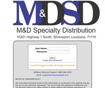 MDspecialtydist.com(Morris & Dickson Specialty Distribution) Screenshot