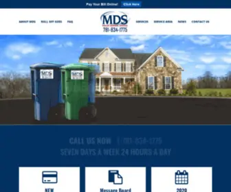 MDsrolloffs.com(Roll Off Dumpster & Daily Trash Bin Pickup in Marshfield) Screenshot
