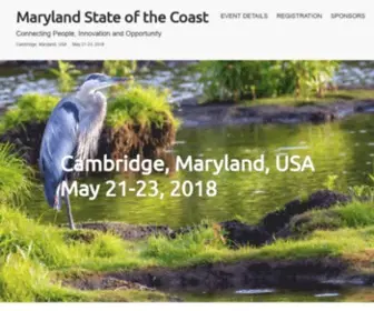 MDstateofthecoast.org(Cambridge, Maryland, USA May 21-23, 2018) Screenshot