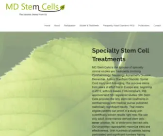 MDstemcells.com(MD Stem Cells) Screenshot