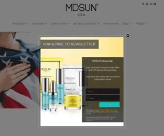 Mdsun.com(MDSUN Skin Care) Screenshot