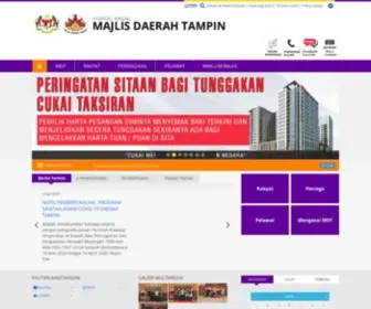 Mdtampin.gov.my(Portal Rasmi Majlis Daerah Tampin (MDT)) Screenshot