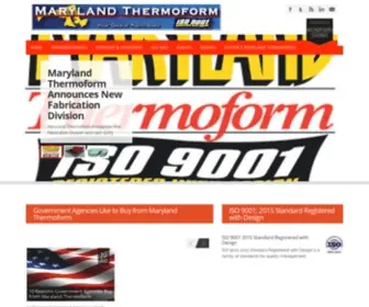 MDthermo.com(Thermoforming Heavy Gauge Light Gauge) Screenshot