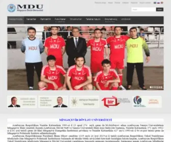 Mdu.edu.az(Mingəçevir) Screenshot