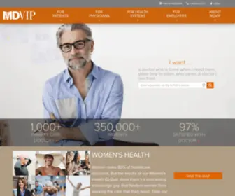 Mdvip.com(Find an MDVIP private doctor who believes in a wellness plan) Screenshot