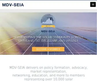 MDvseia.org(MD DC DE VA Solar Energy Industries Association) Screenshot