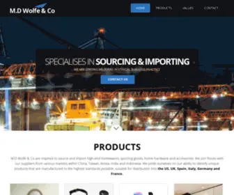 Mdwolfe.com(M.D Wolfe & Co) Screenshot