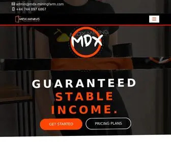 MDX-Miningfarm.com(HTML5 Template) Screenshot