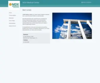 MDX.com.br(MDX Medical Center) Screenshot