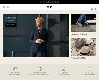 MDzmenswear.com(MDZ Menswear) Screenshot