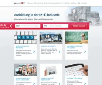 ME-Vermitteln.de(Ausbildung in der Metall) Screenshot