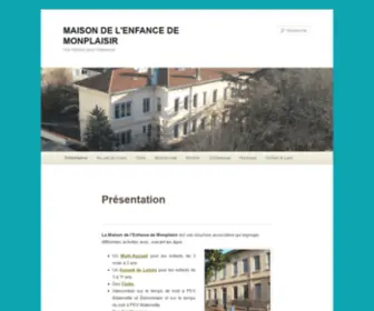 ME8Monplaisir.com(MAISON DE L'ENFANCE DE MONPLAISIR) Screenshot