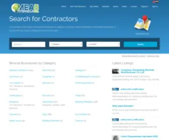 Meabuild.com(Middle East Contractors Listing Egypt) Screenshot