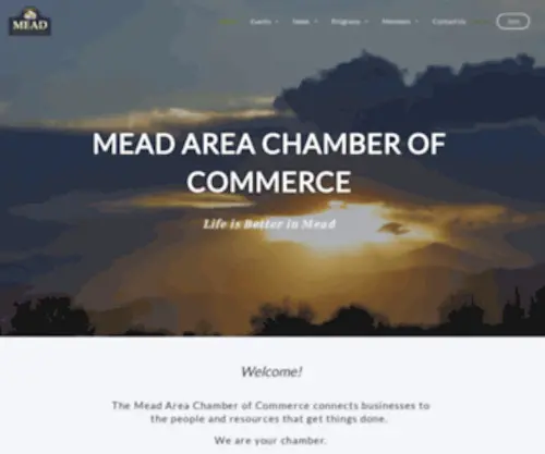 Meadchamber.org(Mead Area Chamber of Commerce Life) Screenshot