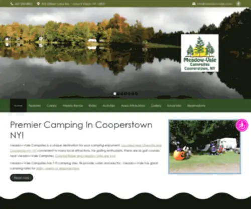 Meadow-Vale.com(Meadow-Vale Campsites) Screenshot