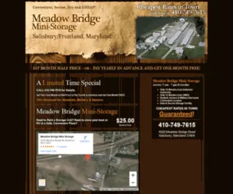 Meadowbridgeministorage.com(Meadow Bridge Mini) Screenshot