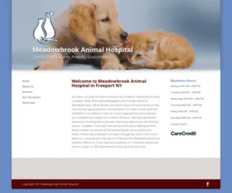 Meadowbrookanimalhospital.com(Meadowbrook Animal Hospital in Freeport NY) Screenshot